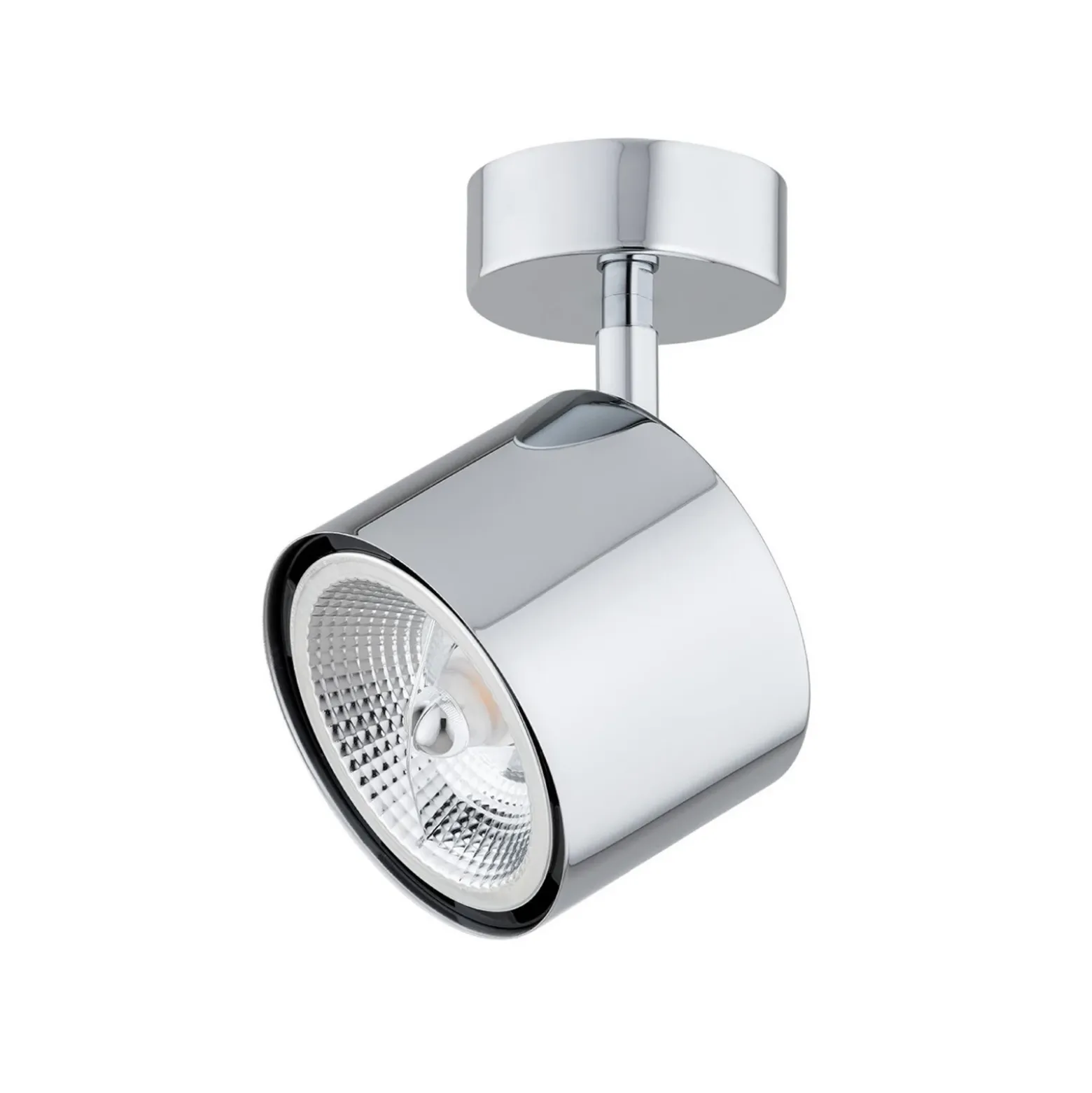 Downlight Chloe, orientable, 1 luz, acero cromado