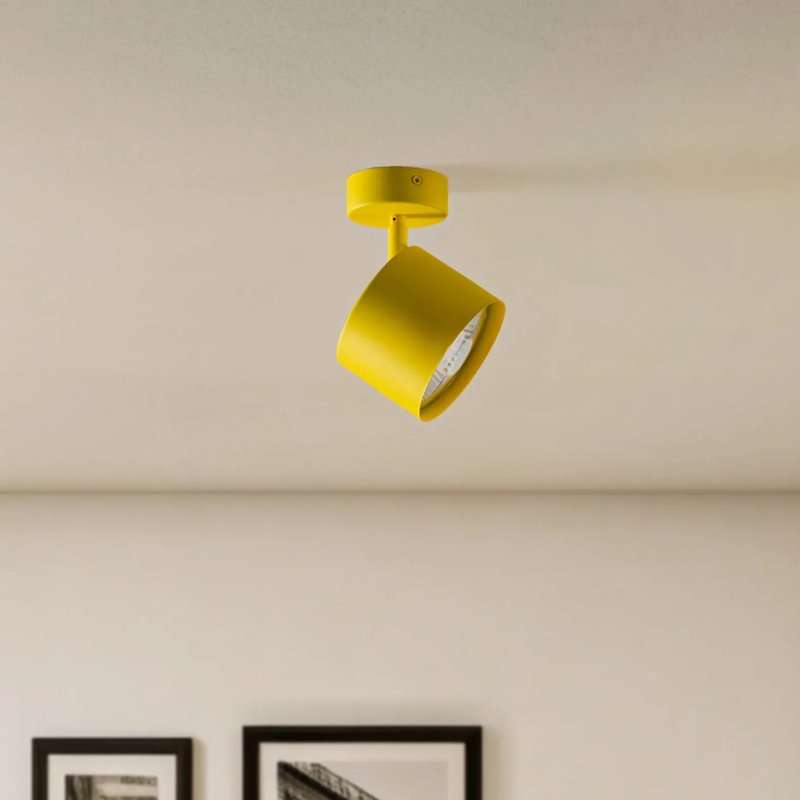 Downlight Chloe orientable 1 luz, amarillo