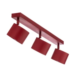 Downlight Chloe orientable 3 luces, rojo