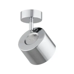Downlight Chloe, orientable, 1 luz, acero cromado