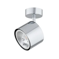 Downlight Chloe, orientable, 1 luz, acero cromado