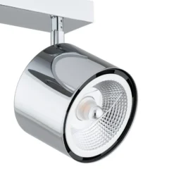 Downlight Chloe, orientable, 2 luces, acero cromado