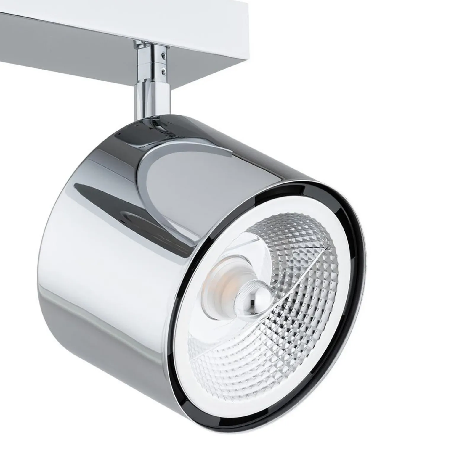 Downlight Chloe, orientable, 2 luces, acero cromado