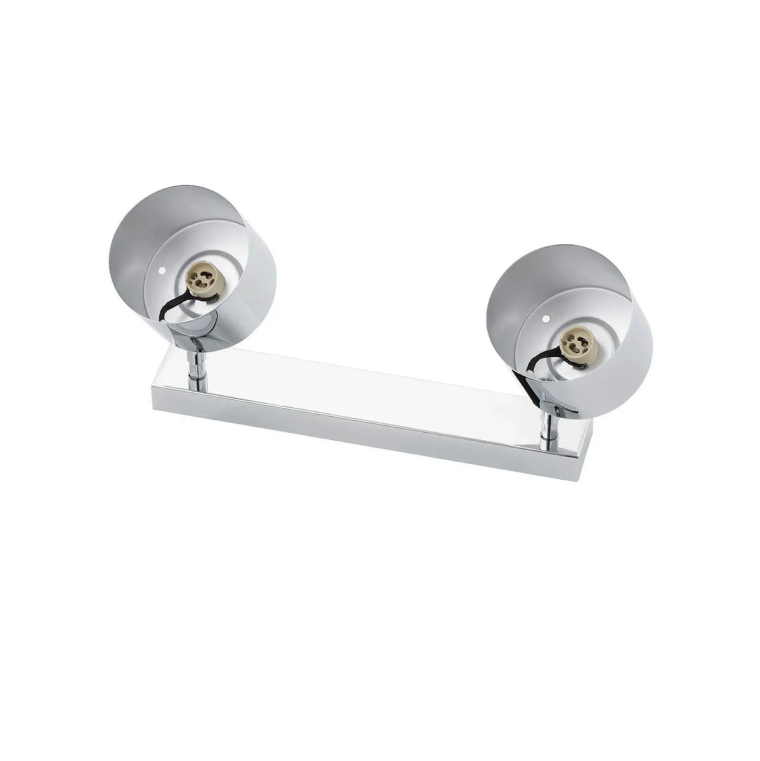 Downlight Chloe, orientable, 2 luces, acero cromado