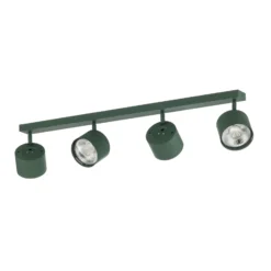 Downlight Chloe, verde, 4 luces, regulable