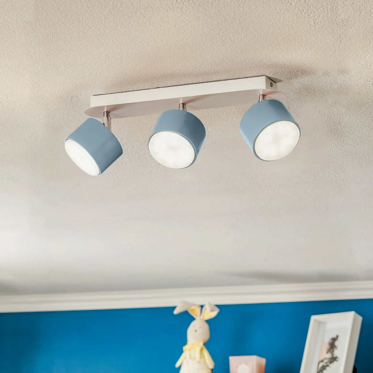 Downlight Cloudy 3 luces azul