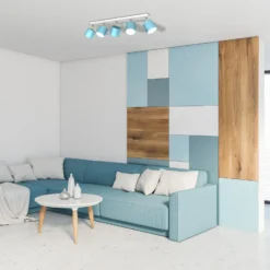 Downlight Cloudy 5 luces azul
