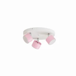 Downlight Cloudy 3 luces redondo rosa