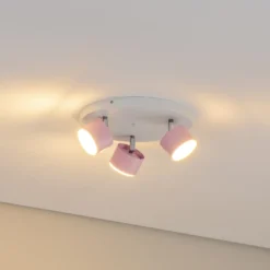 Downlight Cloudy 3 luces redondo rosa