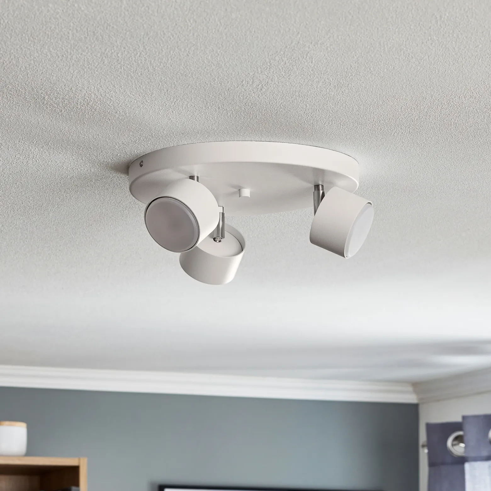 Downlight Cloudy 3 luces redondo blanco
