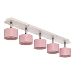 Downlight Cloudy 5 luces rosa