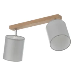Downlight Corralee, gris, 2 luces
