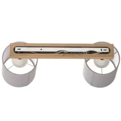 Downlight Corralee, gris, 2 luces