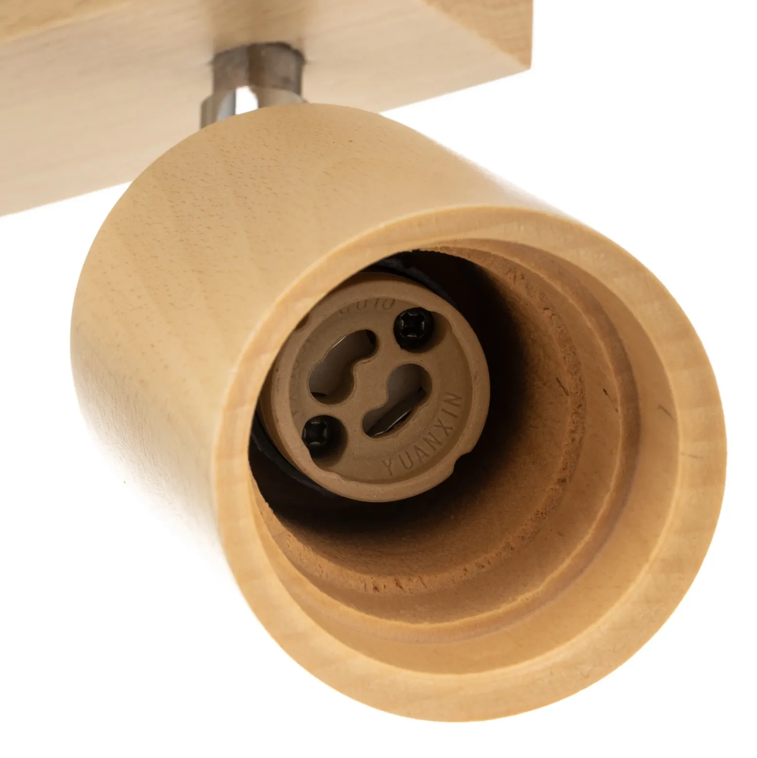 Downlight Cre de madera, 3 luces