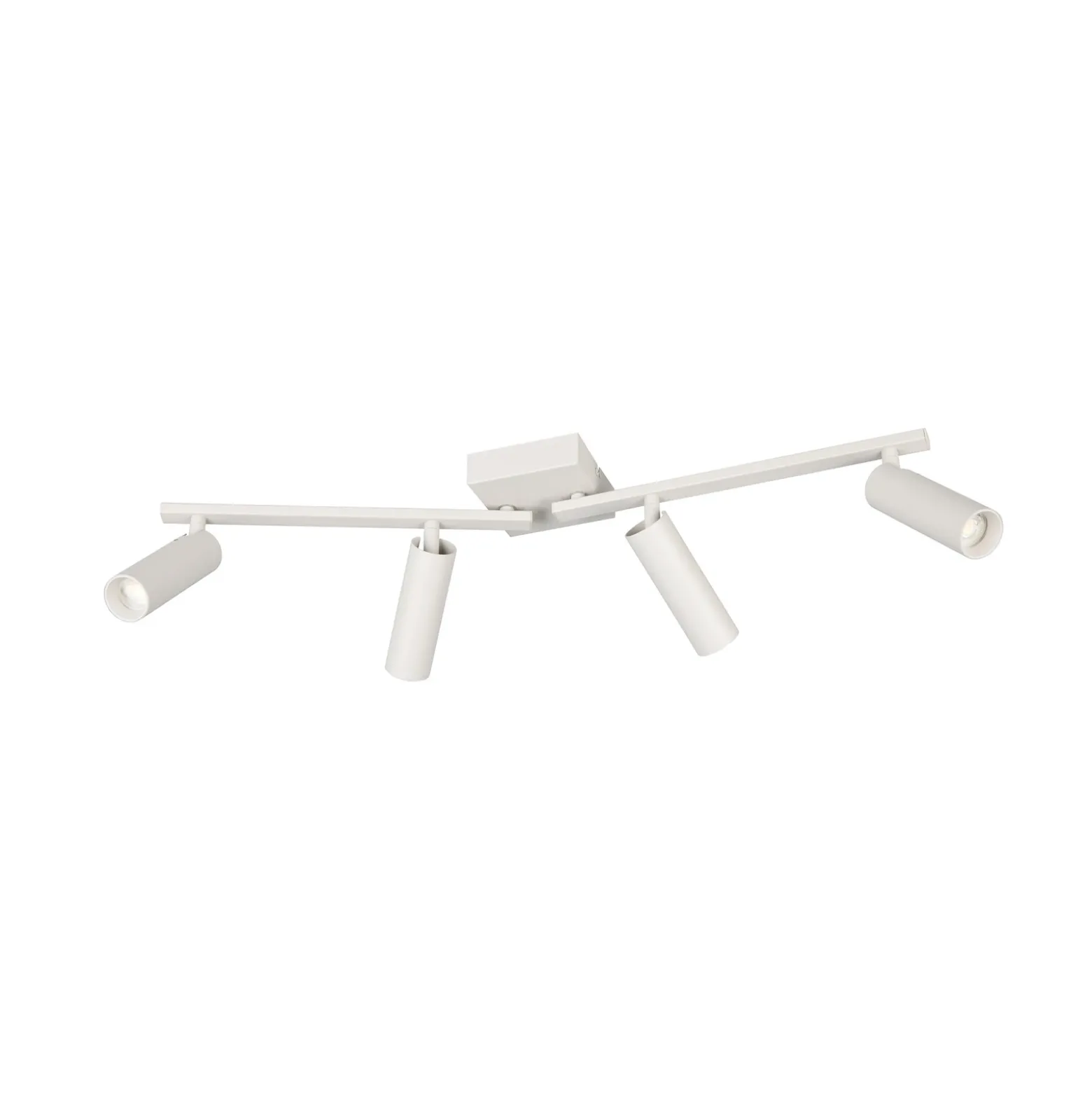 Downlight Dara, longitud 66 cm, gris, metal, 4 luces.
