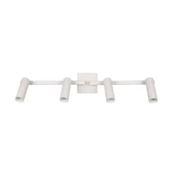 Downlight Dara, longitud 66 cm, gris, metal, 4 luces.