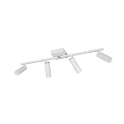 Downlight Dara, longitud 66 cm, gris, metal, 4 luces.
