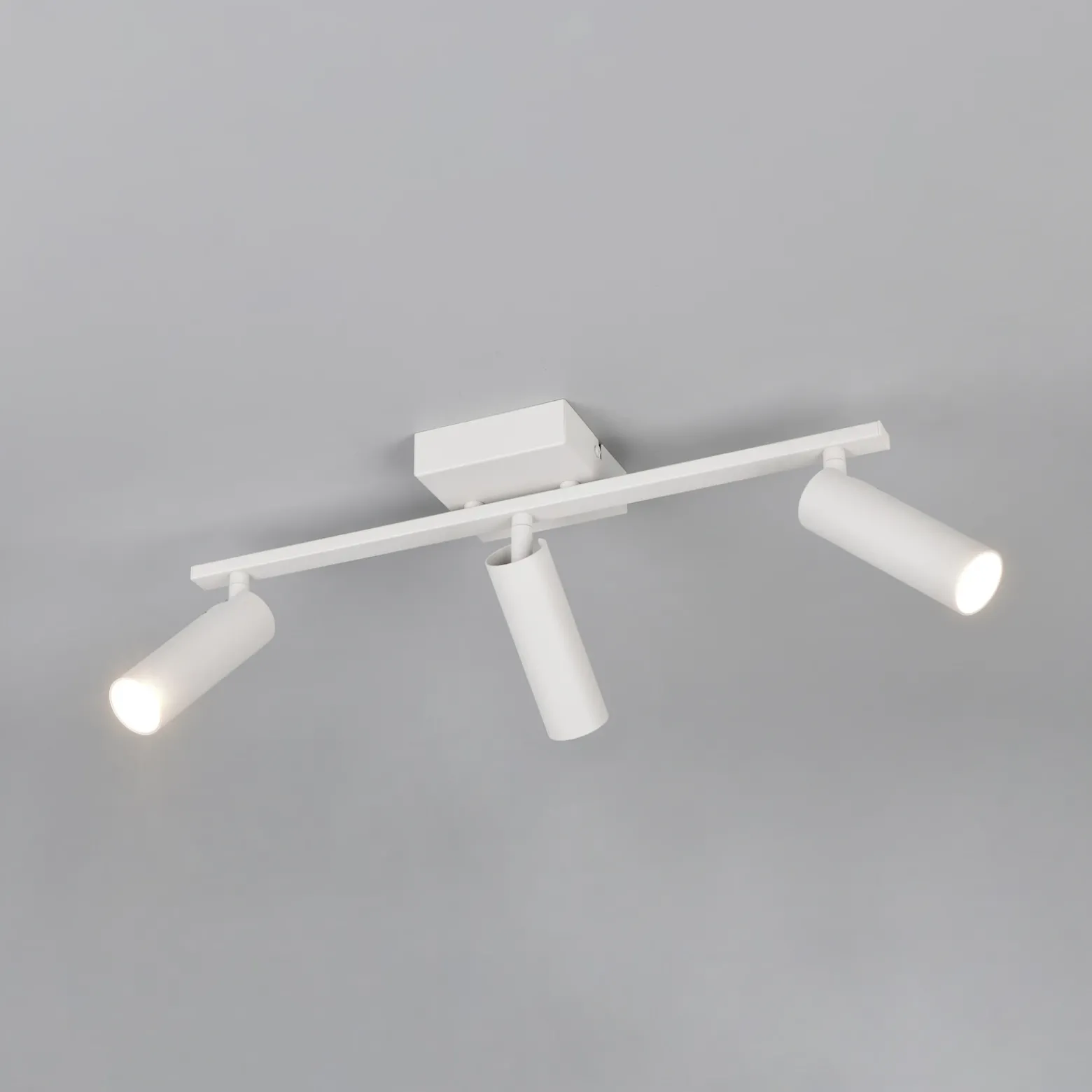 Downlight Dara, longitud 46 cm, gris, metal, 3 luces.