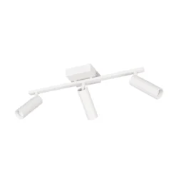 Downlight Dara, longitud 46 cm, gris, metal, 3 luces.