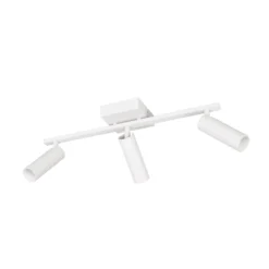 Downlight Dara, longitud 46 cm, gris, metal, 3 luces.