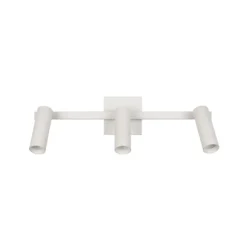 Downlight Dara, longitud 46 cm, gris, metal, 3 luces.