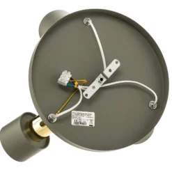 Downlight Destin, 3 luces verde/latón