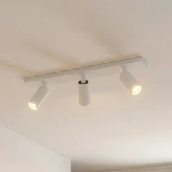 Downlight de techo Arcchio Brinja Slim, blanco, 3 luces, GU10 MR11