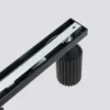 Downlight de techo carbono, negro, longitud 45 cm, aluminio, 3 luces.