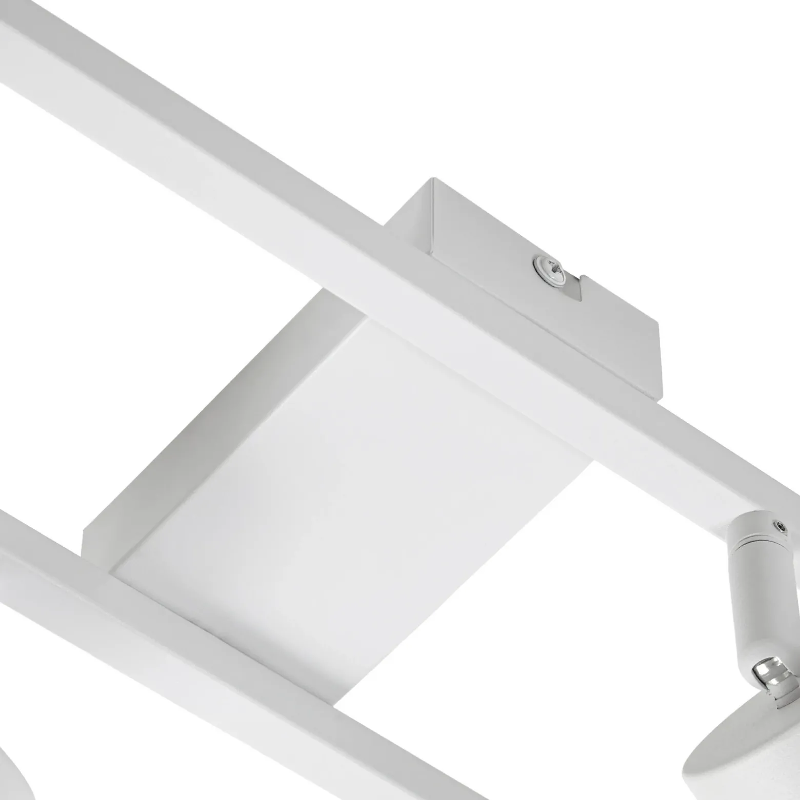 Downlight de techo Lindby Bravius, blanco, 6 luces, hierro