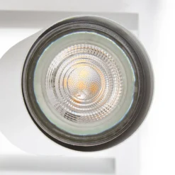 Downlight de techo Lindby Bravius, blanco, 6 luces, hierro