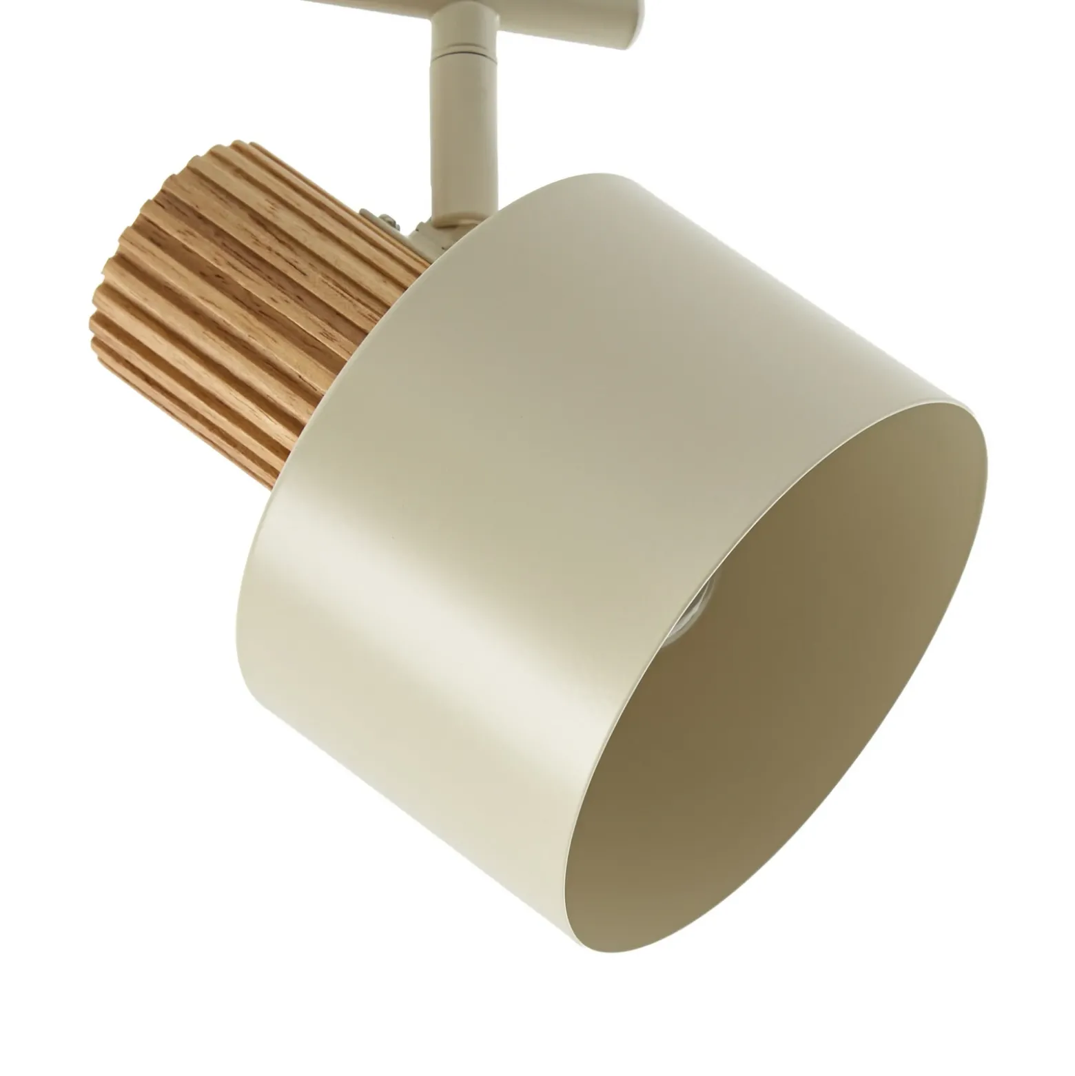 Downlight de techo Lindby Lenja, 4 luces, beige, E14, metal