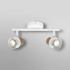 Downlight de techo OSRAM CORK, blanco, de 2 luces, atenuable, GU10