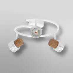 Downlight de techo OSRAM CORK SPIRAL, blanco, 3 luces, atenuable, GU10