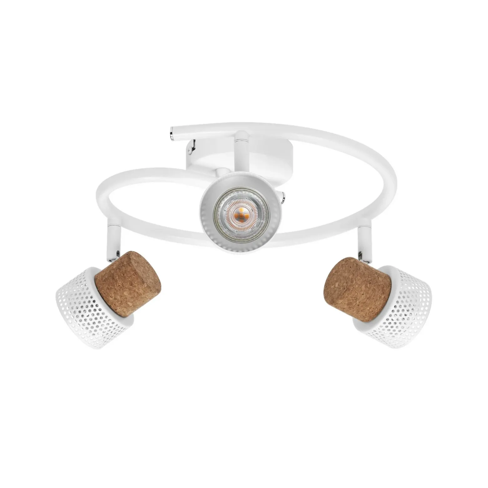 Downlight de techo OSRAM CORK SPIRAL, blanco, 3 luces, atenuable, GU10