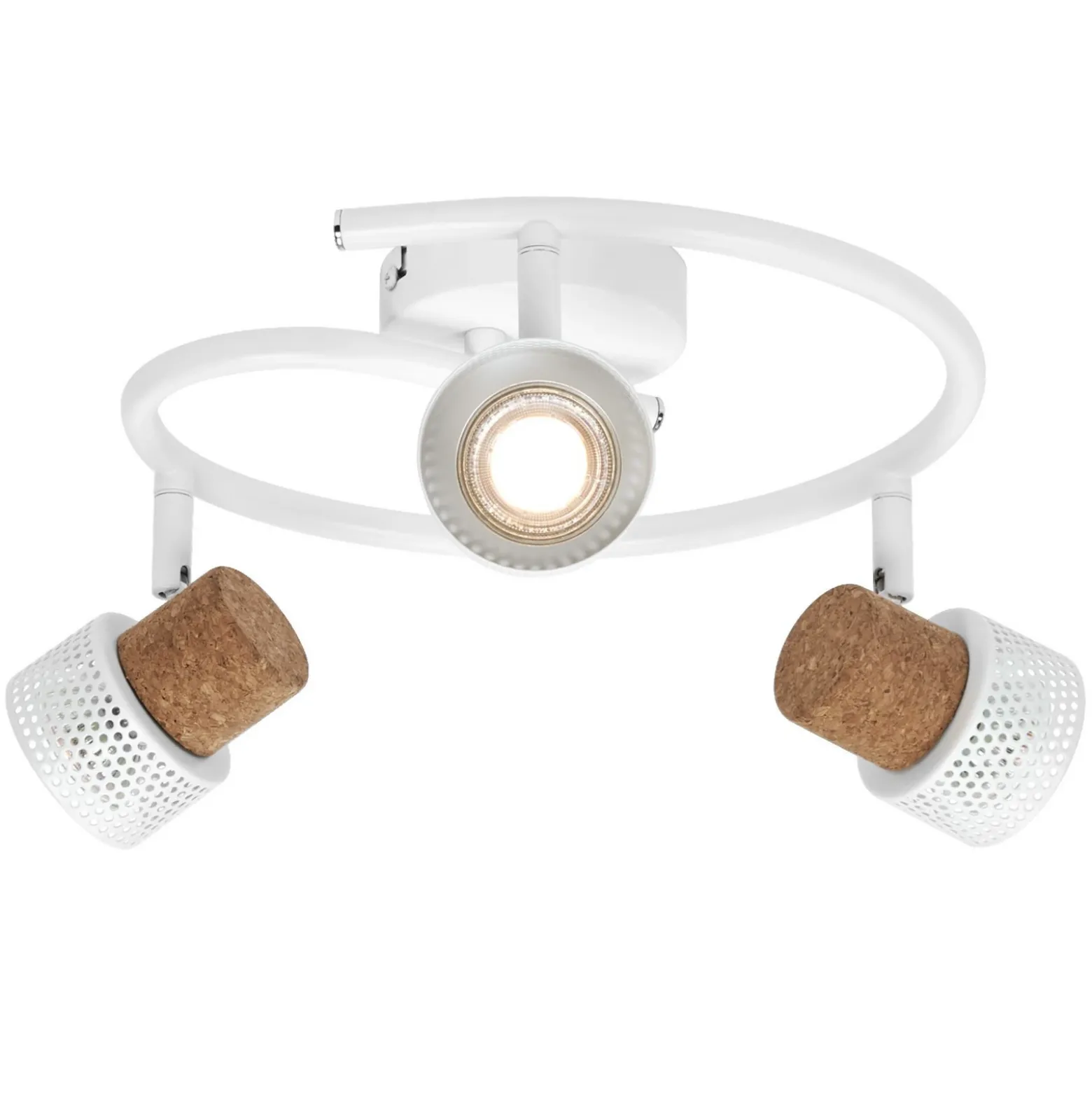 Downlight de techo OSRAM CORK SPIRAL, blanco, 3 luces, atenuable, GU10