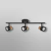 Downlight de techo OSRAM CORK, negro, 3 luces, atenuable, GU10