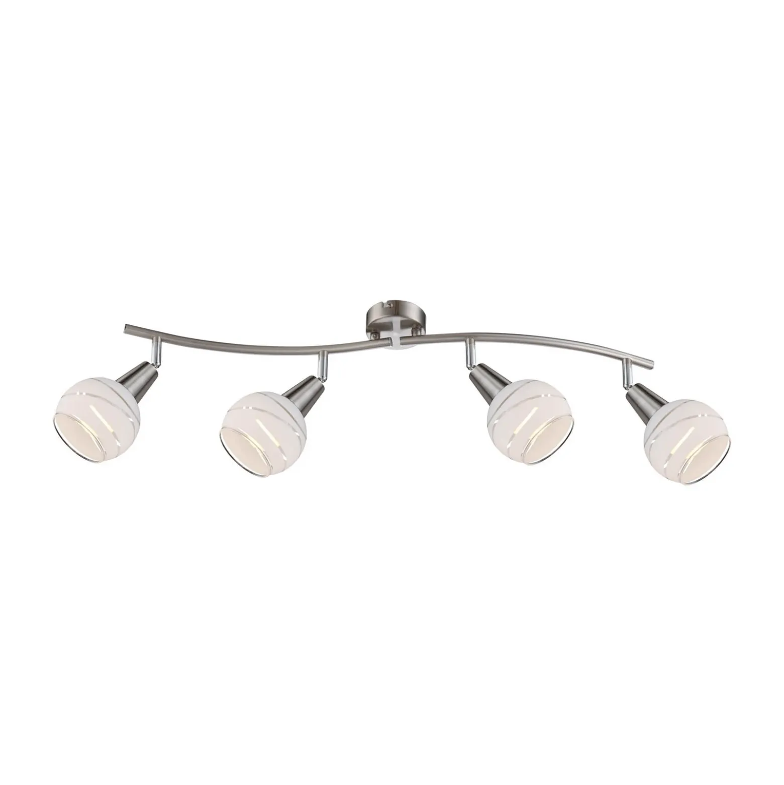Downlight Elliott, níquel mate, longitud 70 cm, metal