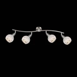 Downlight Elliott, níquel mate, longitud 70 cm, metal