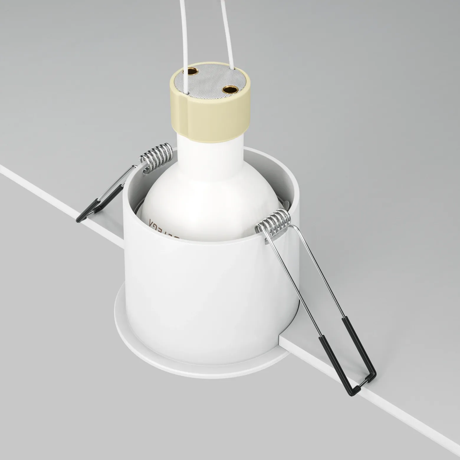 Downlight empotrable Maytoni Reif, blanco/blanco, Ø 6,8 cm, aluminio
