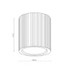 Downlight Eve, 8,5 cm de altura, casquillo GU10, madera