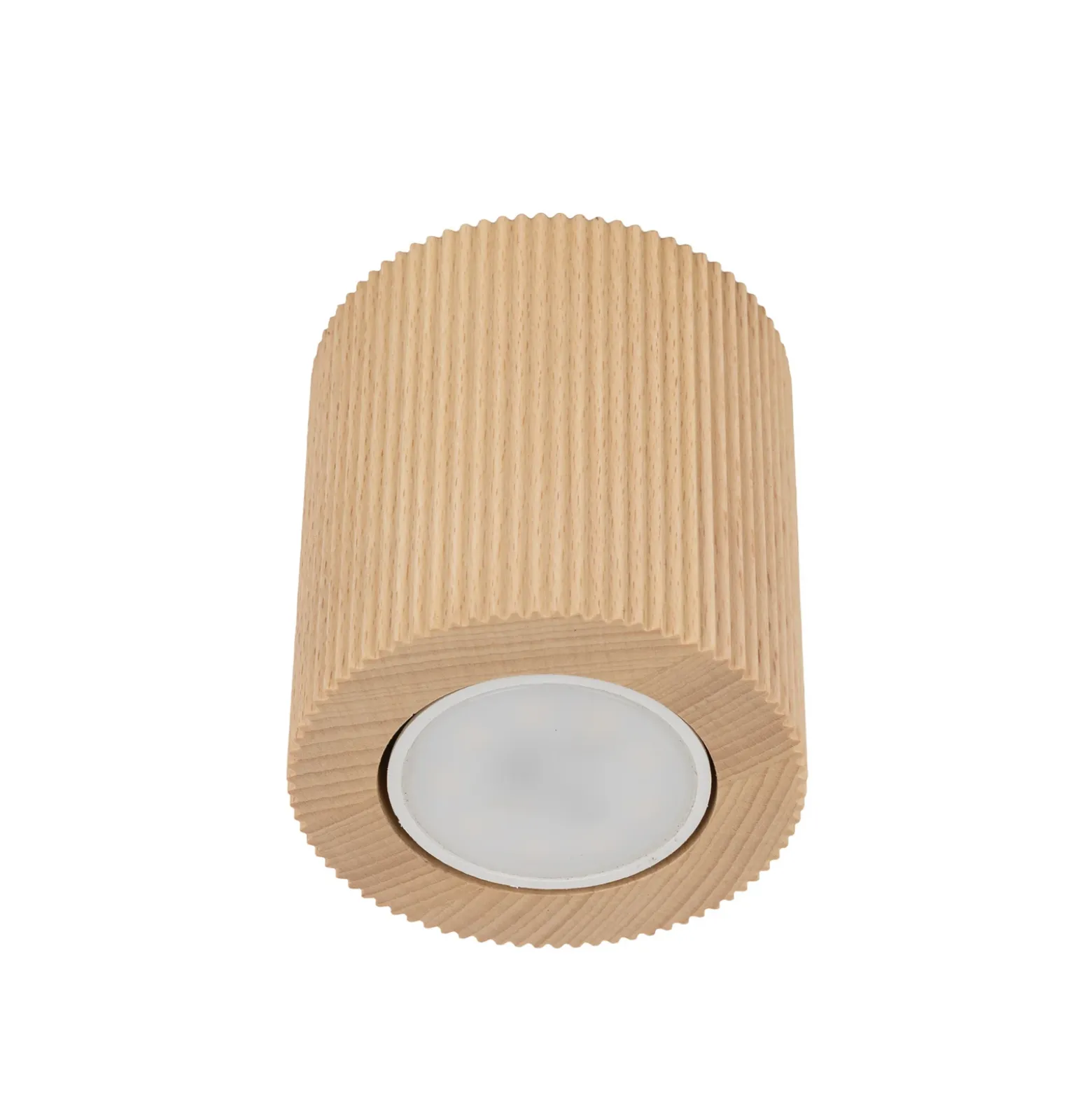 Downlight Eve, 8,5 cm de altura, casquillo GU10, madera