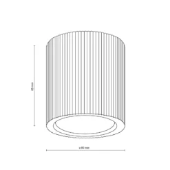 Downlight Eve, 8,5 cm de altura, casquillo GU10, madera