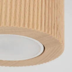 Downlight Eve, 8,5 cm de altura, casquillo GU10, madera