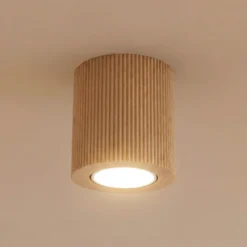 Downlight Eve, 8,5 cm de altura, casquillo GU10, madera