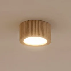 Downlight Eve, 4,5 cm de altura, GX53, madera