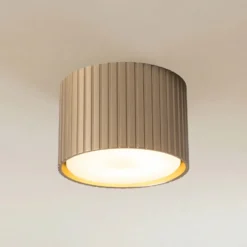 Downlight Ferro, beige, plástico, 6 cm de altura, GX53