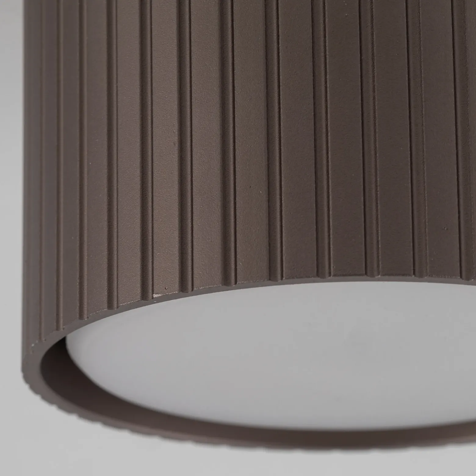 Downlight Ferro, marrón, plástico, 6 cm de altura, GX53
