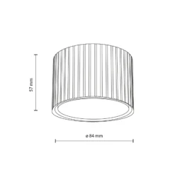 Downlight Ferro, marrón, plástico, 6 cm de altura, GX53