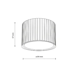 Downlight Ferro, negro, plástico, 6 cm de altura, GX53