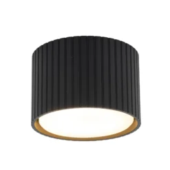 Downlight Ferro, negro, plástico, 6 cm de altura, GX53